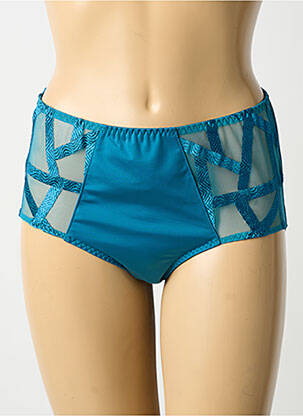 Chilot țesătură satinată albastru LOUISA BRACQ femme