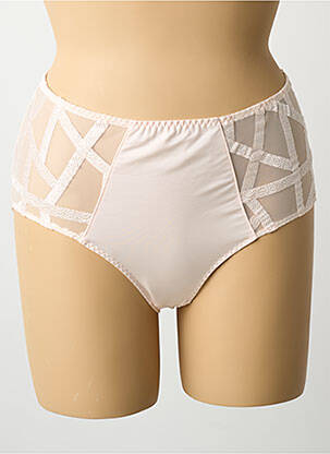 Chilot cu talie înaltă țesătură satinată roz LOUISA BRACQ femme