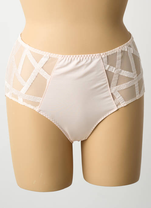 Chilot cu talie înaltă țesătură satinată roz LOUISA BRACQ femme