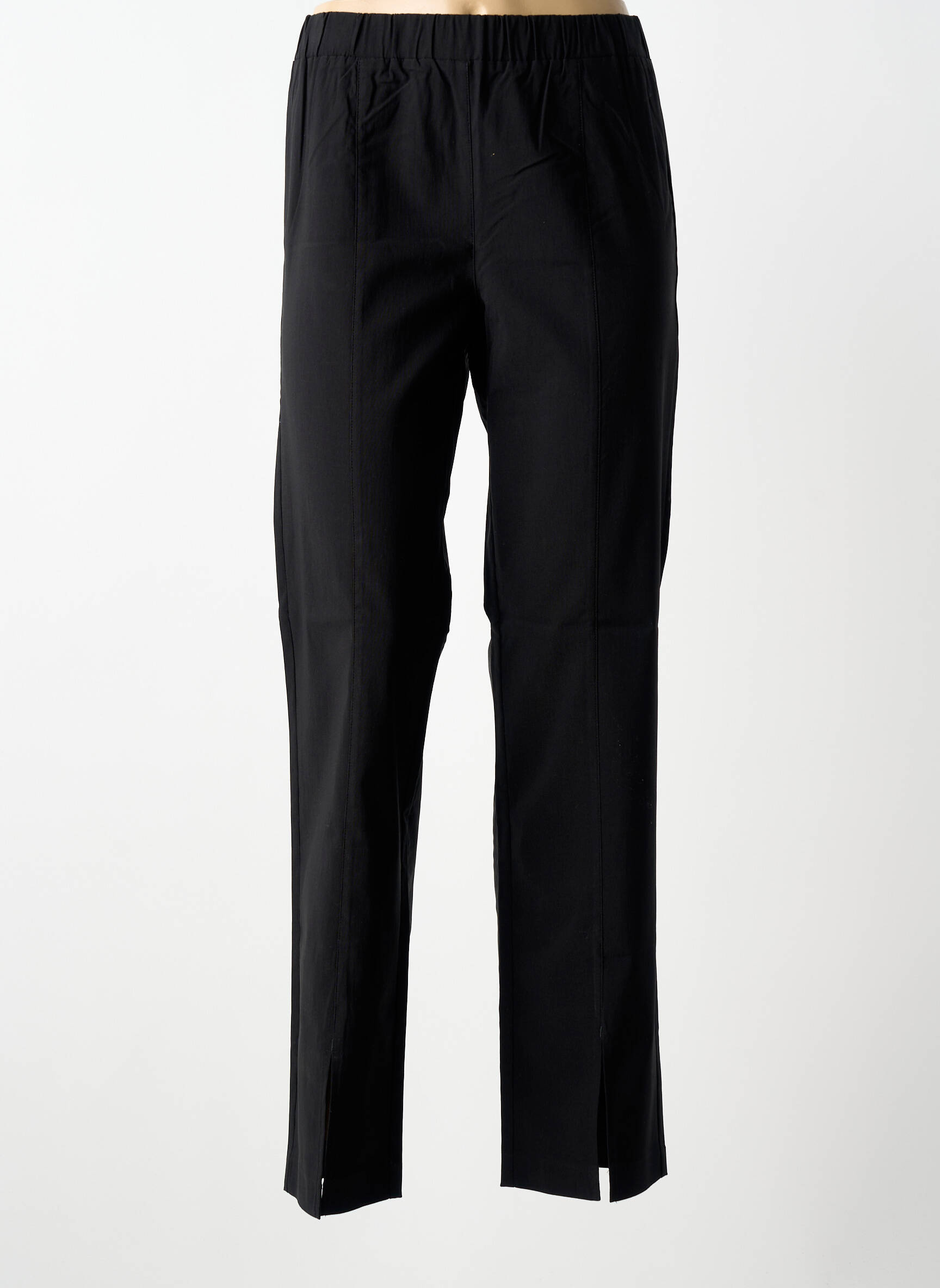 Pantalon drept elasticitate mărime normală negru SHEEGO femeie