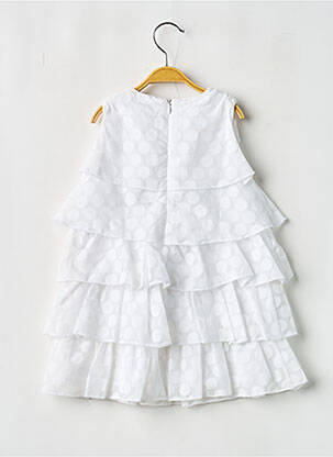 Rochie midi fără mâneci fără mâneci alb BOBOLI fată