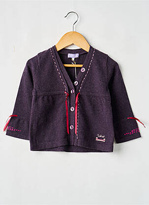 Vestă cu mâneci lungi violet COUDEMAIL fată