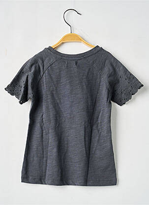 Tricou croială dreaptă mâneci scurte gri BOBOLI fată