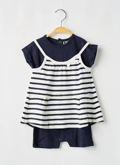 Salopetă-pantalon albastru ELLE EST OU LA MER fată