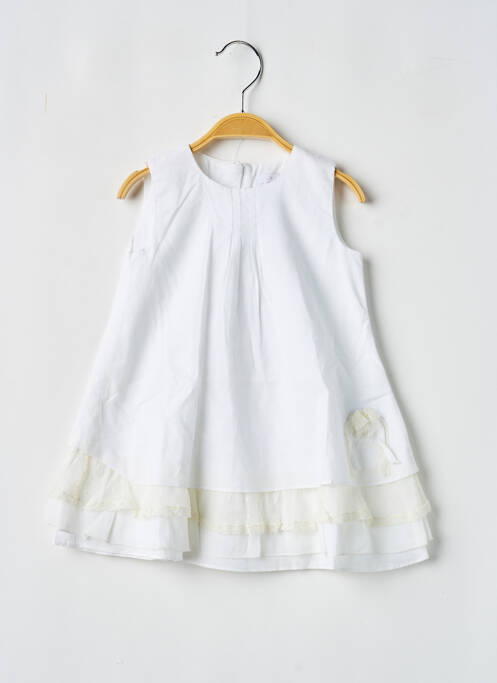 Rochie midi alb COUDEMAIL fată