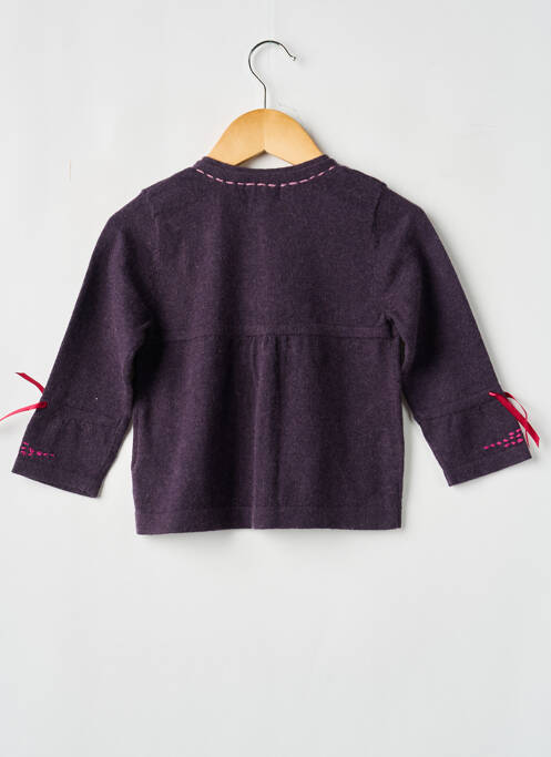 Vestă cu mâneci lungi violet COUDEMAIL fată