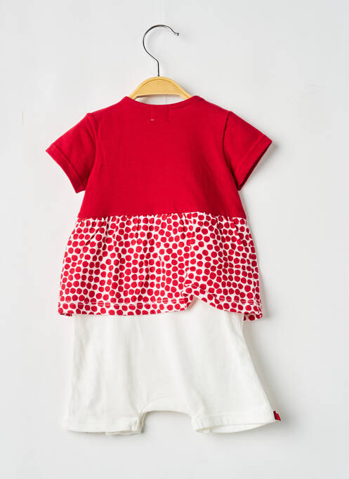 Salopetă-pantalon roșu ELLE EST OU LA MER fată