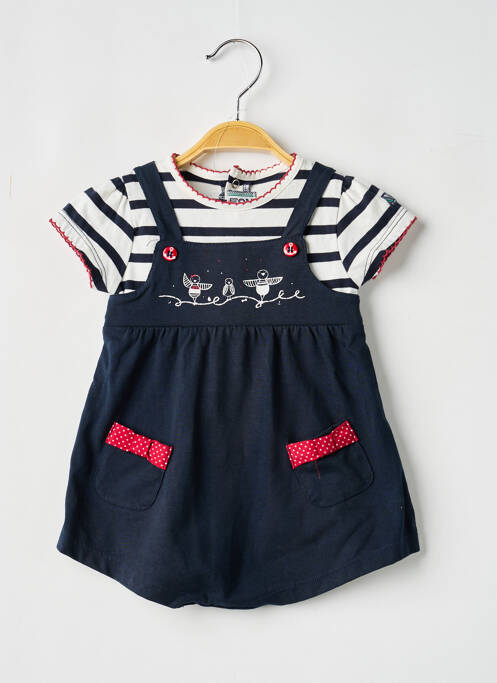 Rochie midi albastru ELLE EST OU LA MER fată