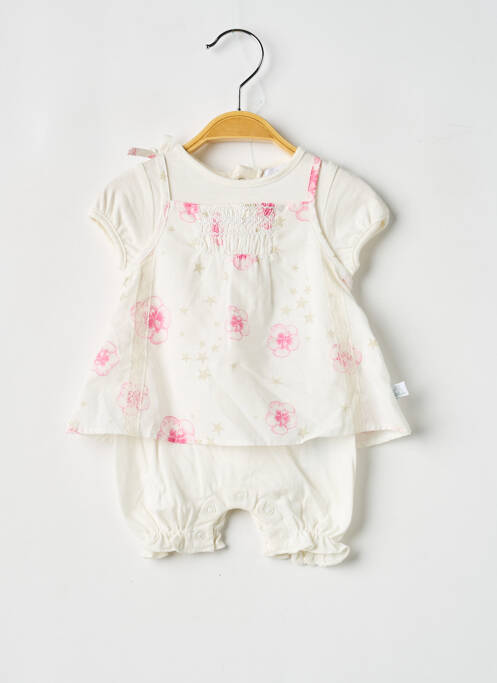 Salopetă pentru bebeluși bej COUDEMAIL fată