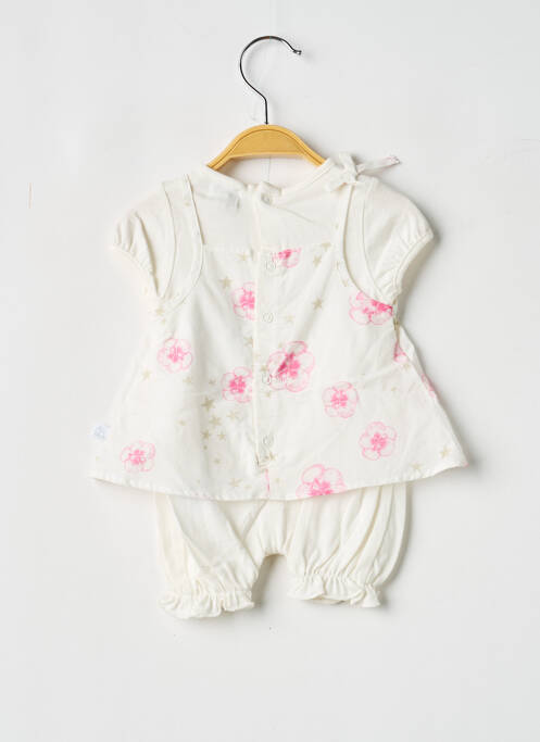 Salopetă pentru bebeluși bej COUDEMAIL fată