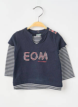 Tricou albastru ELLE EST OU LA MER băiat