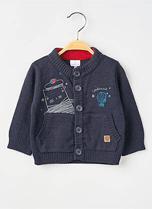 Vestă cu mâneci lungi albastru COUDEMAIL băiat