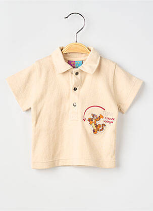 Polo închidere presată mâneci scurte bej WINNIE THE POOH băiat