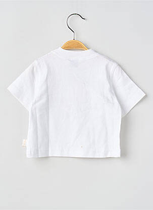Tricou elasticitate mâneci scurte alb COUDEMAIL băiat