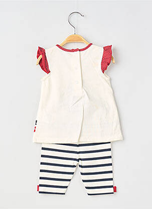 Set pantaloni tip de tricou bej ELLE EST OU LA MER fată