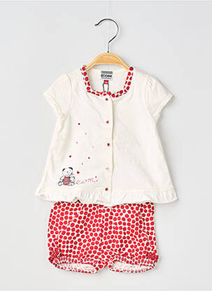 Set pantaloni roșu ELLE EST OU LA MER fată