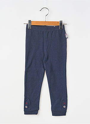 Pantalon slim albastru ELLE EST OU LA MER fată