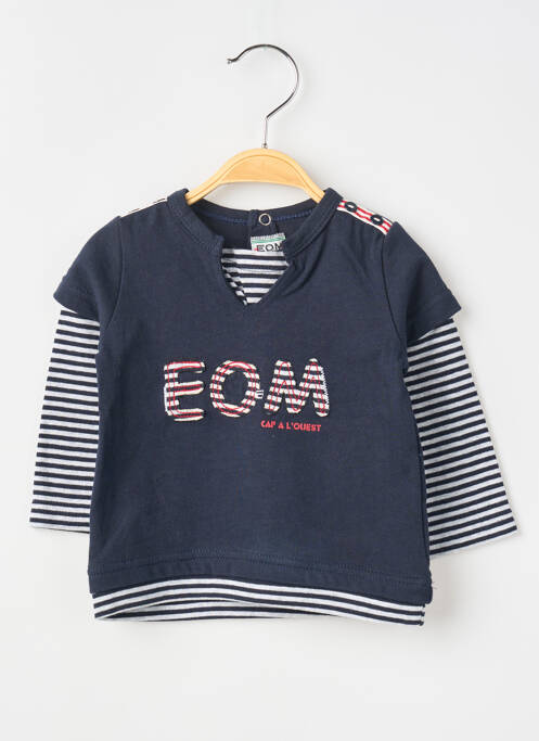 Tricou albastru ELLE EST OU LA MER băiat