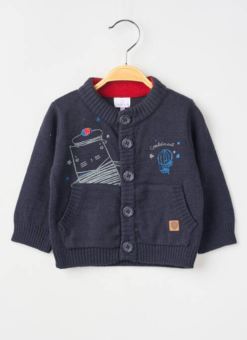 Vestă cu mâneci lungi albastru COUDEMAIL băiat