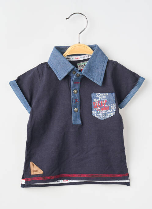 Polo albastru ELLE EST OU LA MER băiat