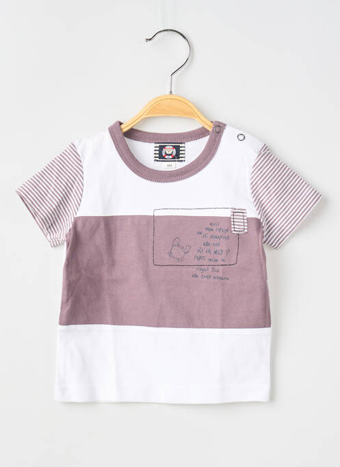 Tricou alb ELLE EST OU LA MER băiat