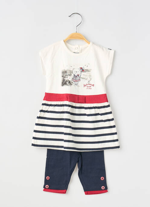 Set pantaloni albastru ELLE EST OU LA MER fată