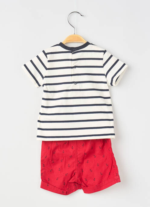 Set șort albastru ELLE EST OU LA MER băiat