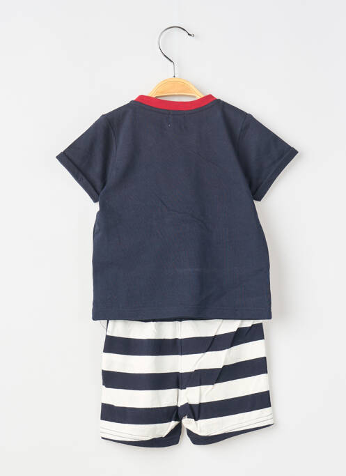 Set șort albastru ELLE EST OU LA MER băiat