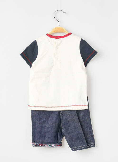 Set șort albastru ELLE EST OU LA MER băiat