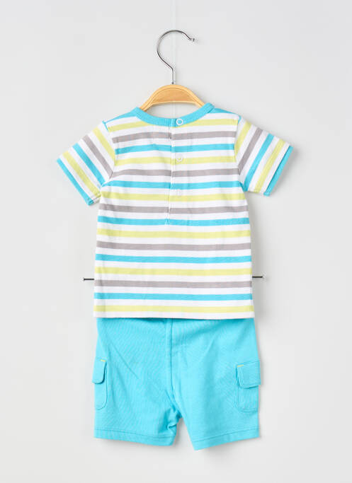 Set șort albastru ELLE EST OU LA MER băiat