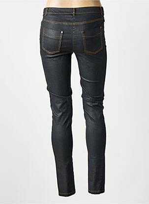 Pantalon slim țesătură poplin mărime normală negru MERI & ESCA femeie