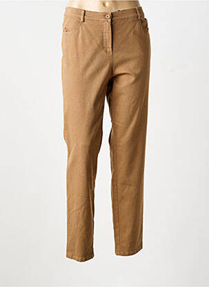 Pantalon slim elasticitate mărime normală maro FRANK WALDER femme