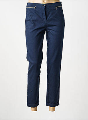 Pantalon 7/8 elasticitate mărime normală albastru FRANK WALDER femme