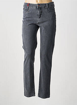 Blugi cu croială slim țesătură brută mărime normală gri ANNA MONTANA femme