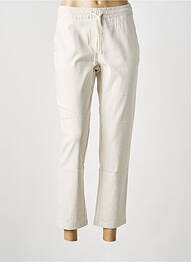 Pantalon 7/8 talie elastică mărime normală bej MERI & ESCA femme