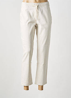 Pantalon 7/8 talie elastică mărime normală bej MERI & ESCA femme