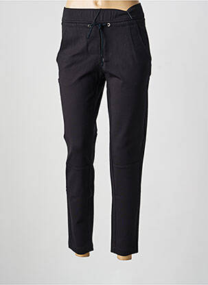 Pantalon slim talie elastică mărime normală negru ANNA MONTANA femeie