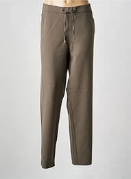 Pantalon drept țesătură crep mărime normală verde FRANK WALDER femme