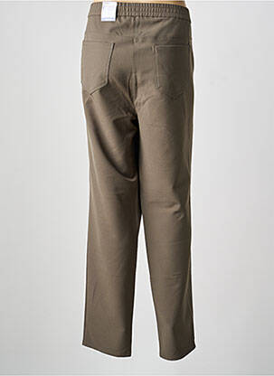 Pantalon drept țesătură crep mărime normală verde FRANK WALDER femeie