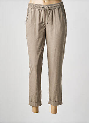Pantalon 7/8 țesătură poplin mărime normală verde THOMAS RABE femeie