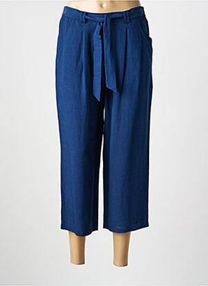 Pantalon trei sferturi talie elastică mărime normală albastru THOMAS RABE femme