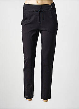 Pantalon slim talie elastică mărime normală negru ANNA MONTANA femme