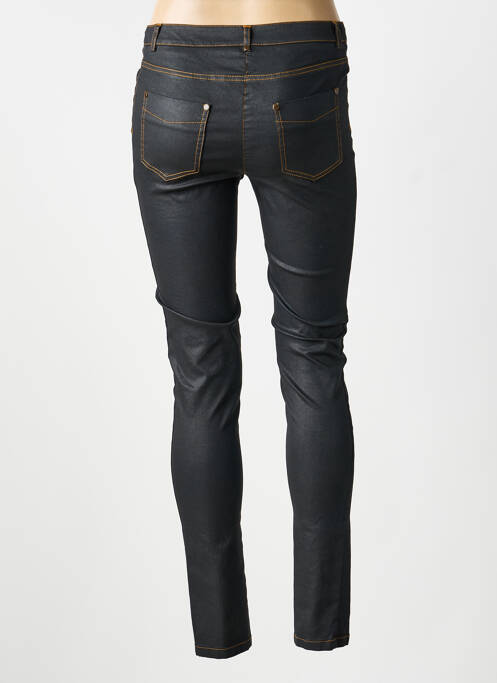 Pantalon slim țesătură poplin mărime normală negru MERI & ESCA femme