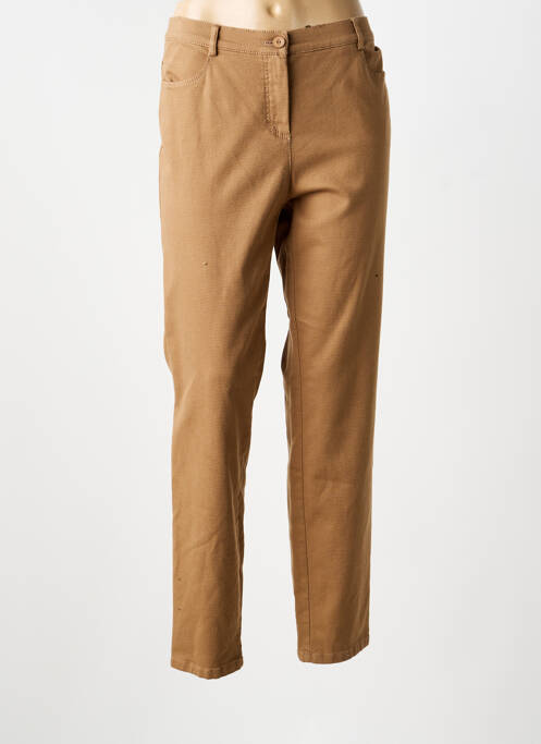 Pantalon slim elasticitate mărime normală maro FRANK WALDER femme