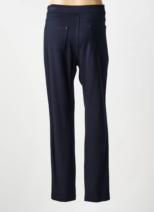 Pantalon slim țesătură poplin mărime normală albastru ANNA MONTANA femme