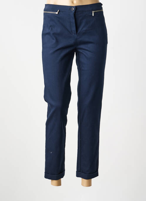 Pantalon 7/8 elasticitate mărime normală albastru FRANK WALDER femme