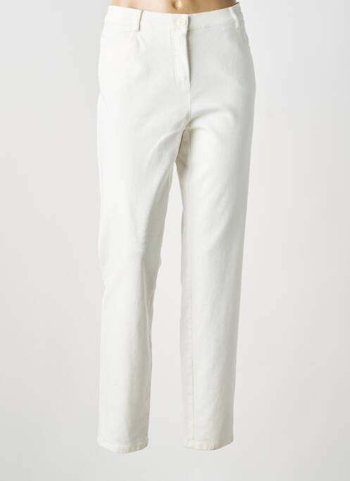 Pantalon slim elasticitate mărime normală bej FRANK WALDER femme