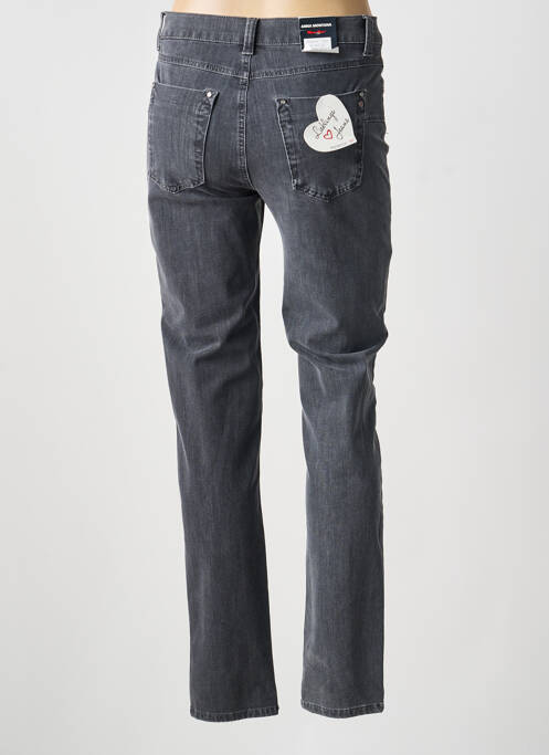 Blugi cu croială slim țesătură brută mărime normală gri ANNA MONTANA femme