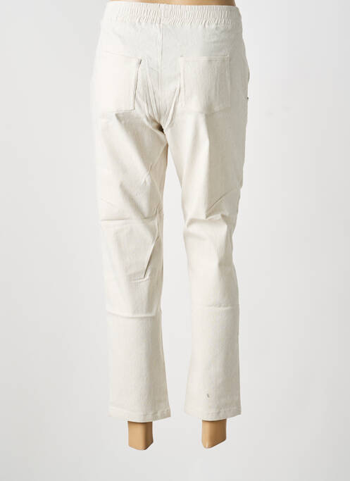 Pantalon 7/8 talie elastică mărime normală bej MERI & ESCA femme