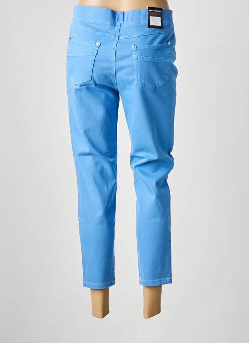 Jegging țesătură poplin mărime normală albastru ANNA MONTANA femme